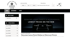 Desktop Screenshot of lexuspartswebsite.com
